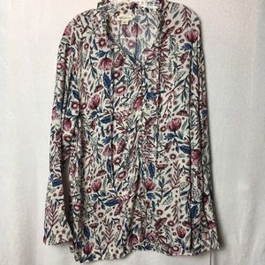 Style & Co Floral Print Romantic Charm Blouse